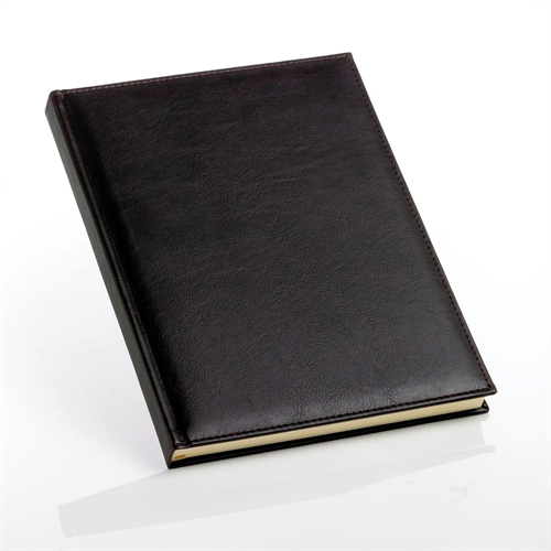 Notesbog - Notesbøger A4 brun italiensk kunstlæder model Classic