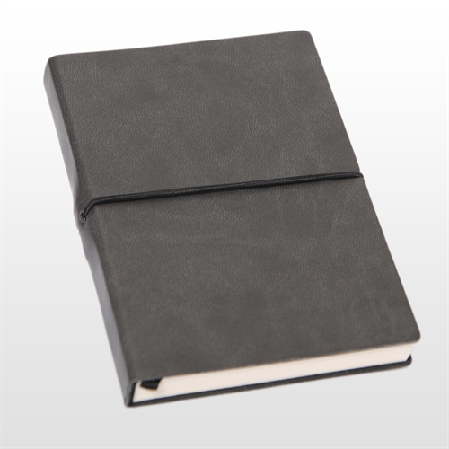 Notesbog - Notesbøger grå italiensk kunstlæder model Portofino